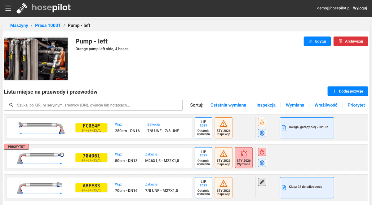 HosePilot system preview
