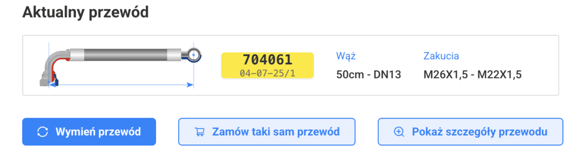 HosePilot - zamawianie przewodów